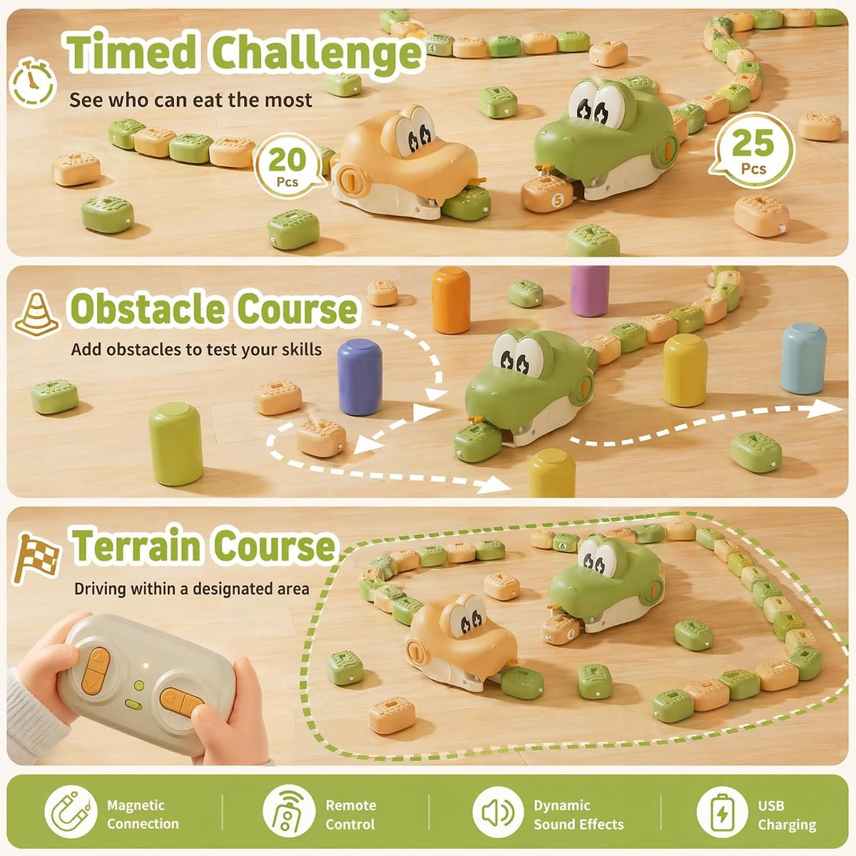 Remote Control Snake Battle Game – Eat, Grow, Win Together