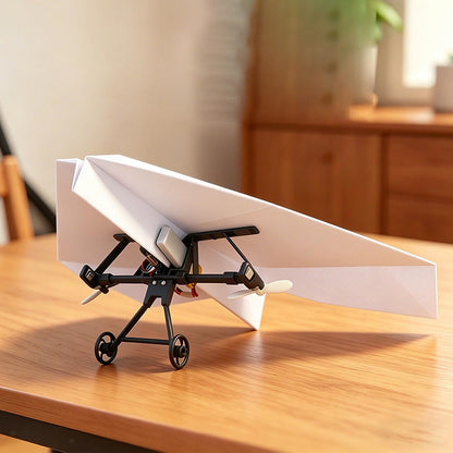 Rc Paper Airplane Motor Kit DIY Model Airplanes Launcher Construction Set