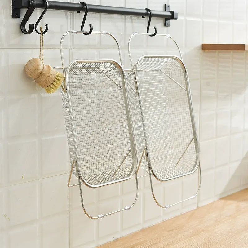 Expandable Stainless Steel Over-the-Sink Colander