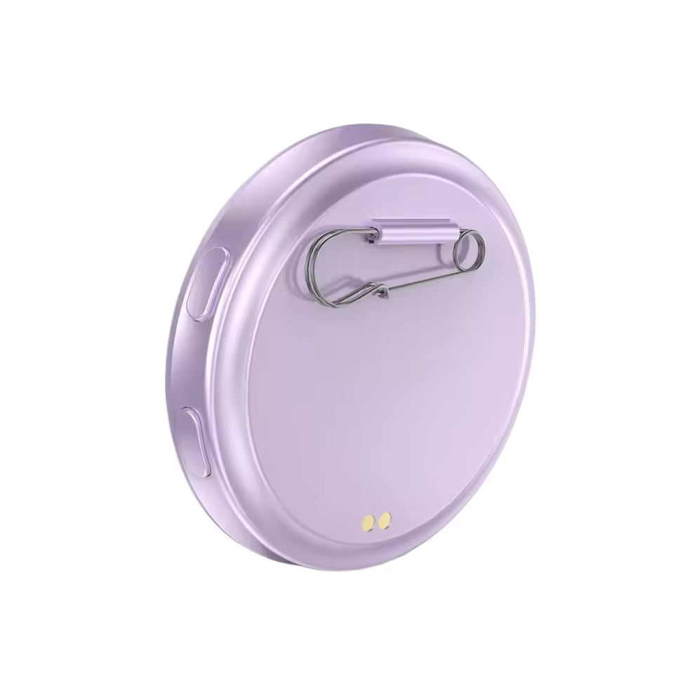AI social battery badge