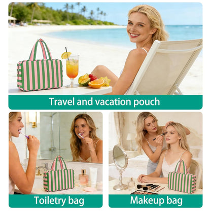 Large Hanging Toiletry Bag — 4-Compartment Travel Organizer