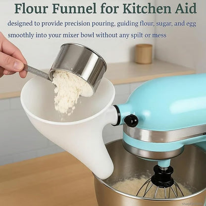 Flour Funnel for Tilt-Head Stand Mixers