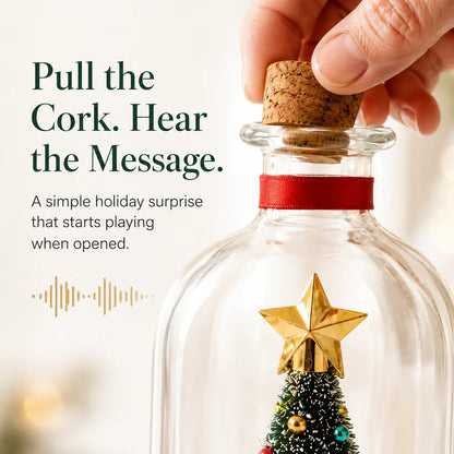 Mr. Christmas 8" Recordable Christmas Tree Message in a Bottle with LED Light 🔔