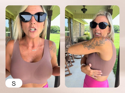 Seamless Wireless Sculpting Bra – Invisible Comfort & Natural Lift