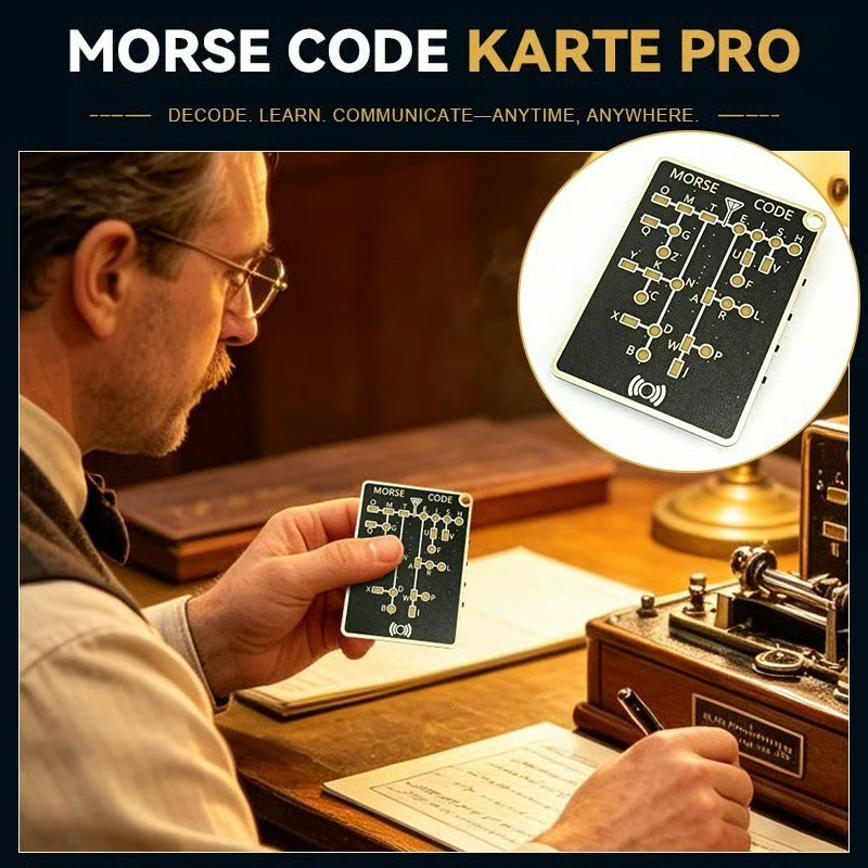 Interactive Morse Code Trainer Card — Learn Faster with LED & Sound Feedback