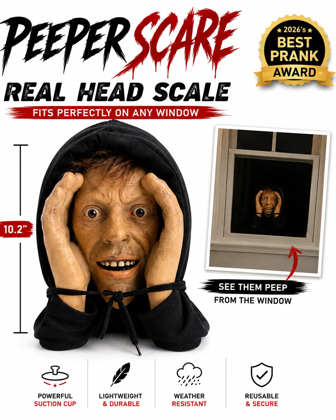 "Stranger" Window Peeper Motion Prank