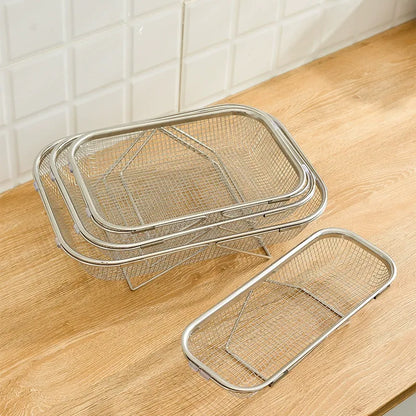 Expandable Stainless Steel Over-the-Sink Colander