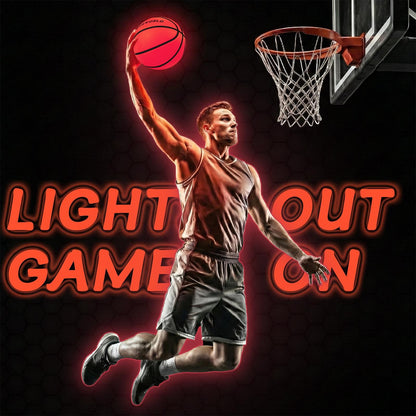 Rechargeable LED Glow Basketball – Official Size 7 Light-Up Basketball with 4 Modes, Pump & Gift Box