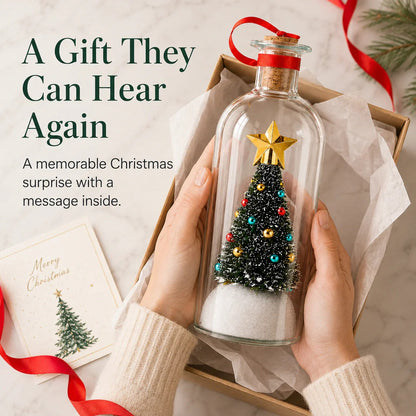 Mr. Christmas 8" Recordable Christmas Tree Message in a Bottle with LED Light 🔔