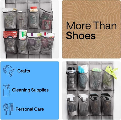 Space-Saving Over-the-Door Shoe Organizer
