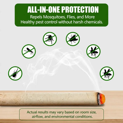 Natural Mugwort Mosquito Repellent Sticks for Patio, BBQ & Outdoor Gatherings