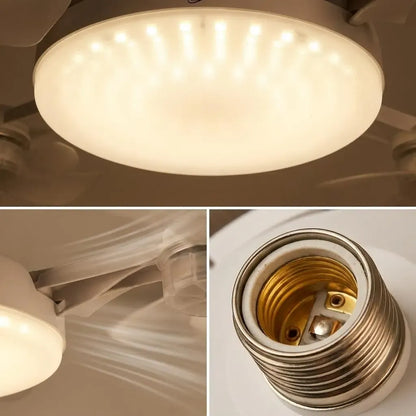 E27 Screw-In Fan Light with Remote – 2-in-1 LED Ceiling Fan Bulb
