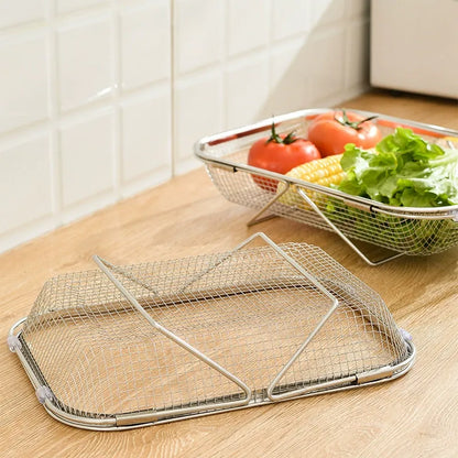 Expandable Stainless Steel Over-the-Sink Colander