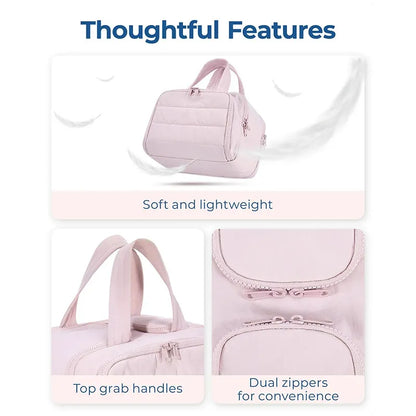 Large Capacity Double-Open Cosmetic Bag