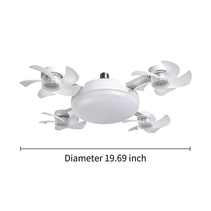 E27 Screw-In Fan Light with Remote – 2-in-1 LED Ceiling Fan Bulb