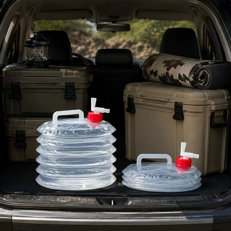 Collapsible Water Container with Spigot — Easy Water Access for Camping, Picnics & Road Trips