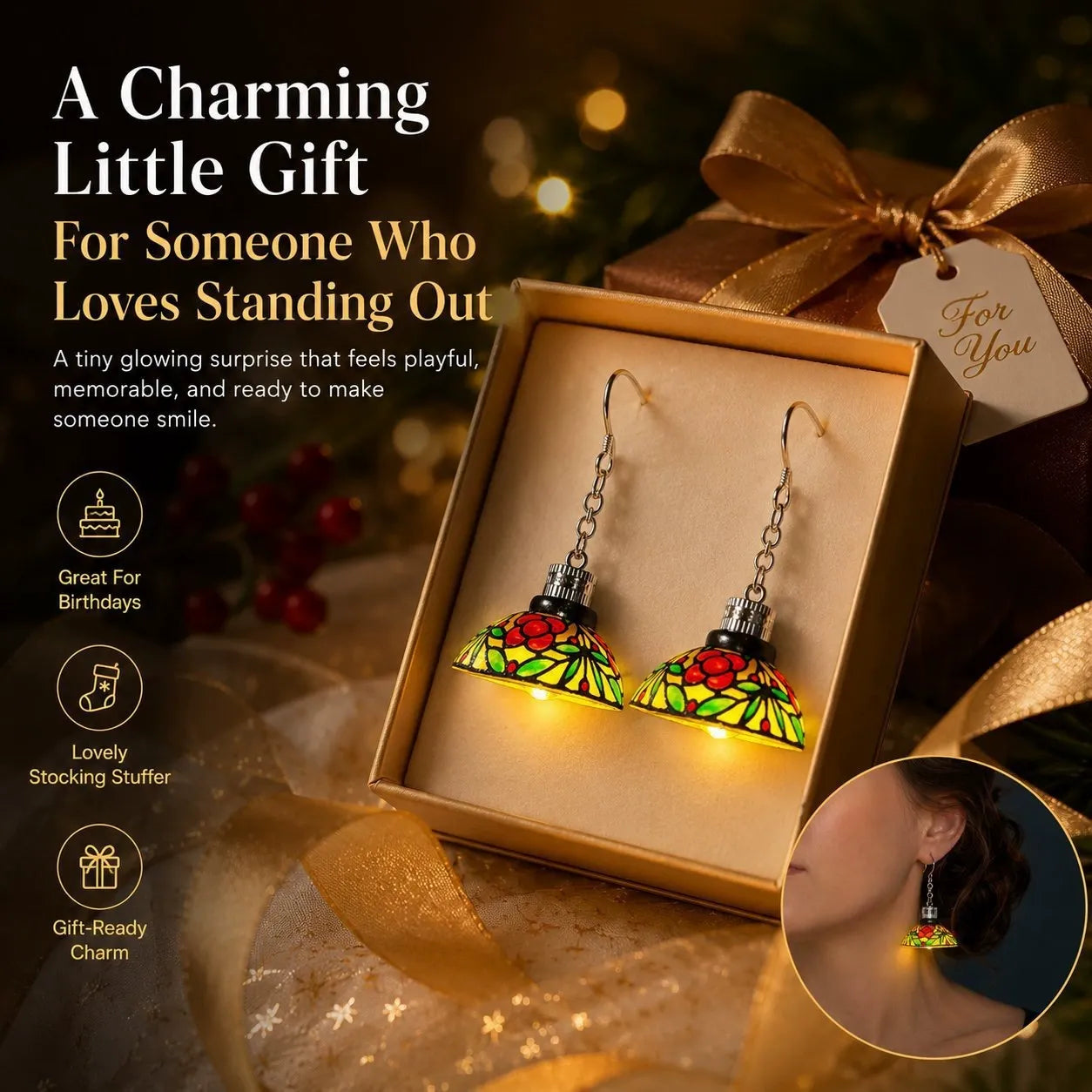 Tiny Glowing Lampshade Earrings That Turn Heads Everywhere