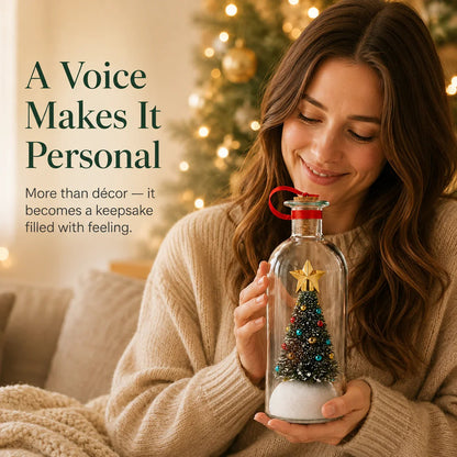 Mr. Christmas 8" Recordable Christmas Tree Message in a Bottle with LED Light 🔔