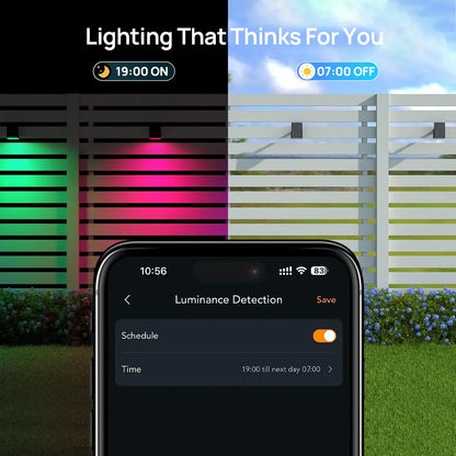 Smart Solar Motion Sensor Spotlights -Controlled Outdoor Lights with Music Sync & IP67 Waterproof Protection