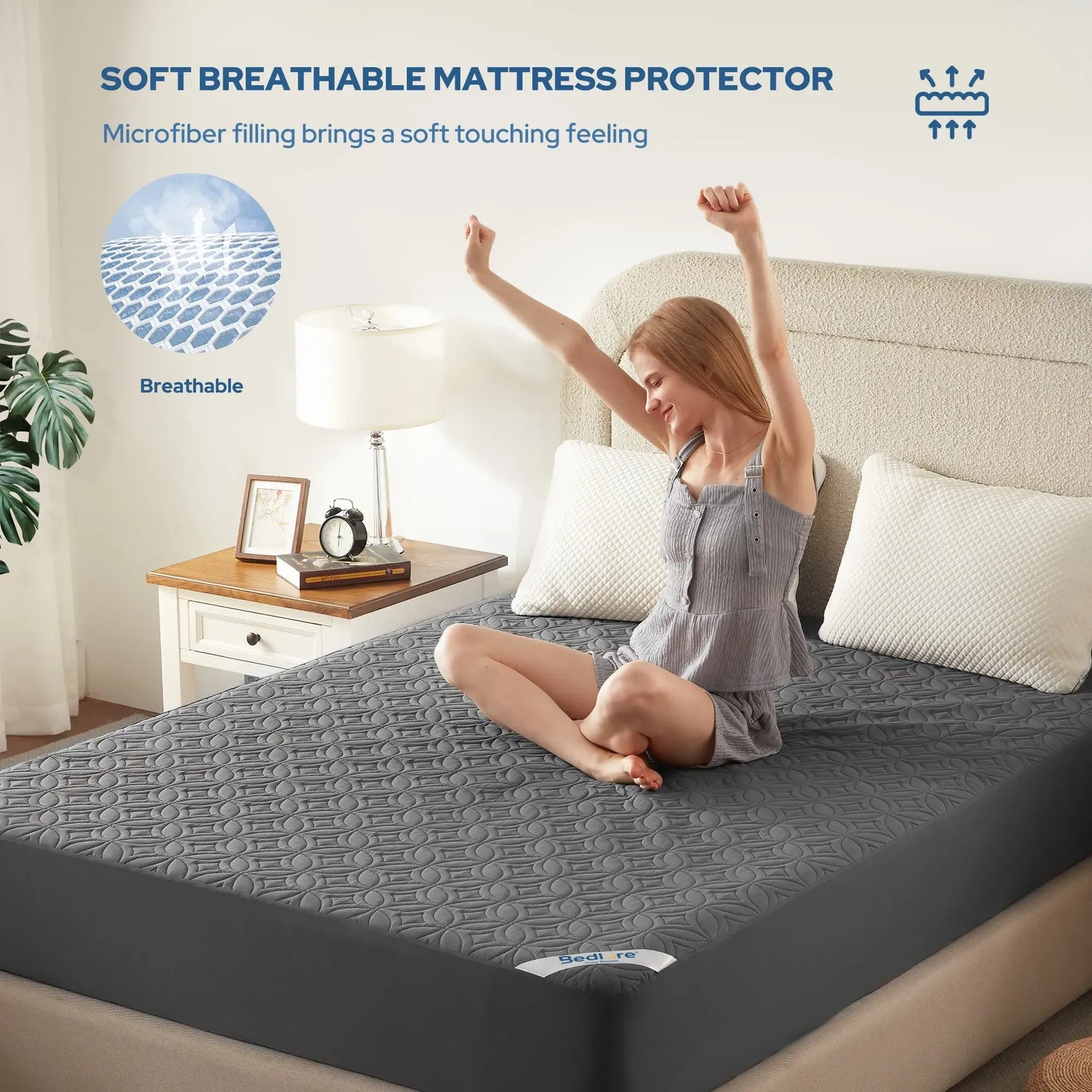 Waterproof Mattress Protector – Cooling, Quiet & Deep-Pocket Comfort