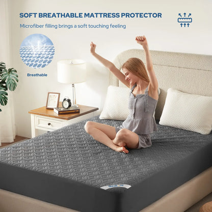 Waterproof Mattress Protector – Cooling, Quiet & Deep-Pocket Comfort