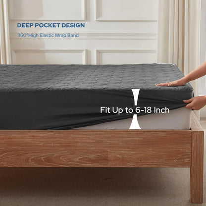 Waterproof Mattress Protector – Cooling, Quiet & Deep-Pocket Comfort