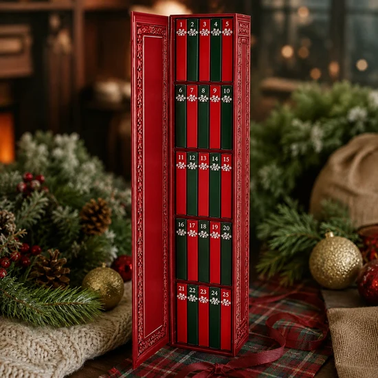 25-Day Mini Book Ornament Advent Calendar