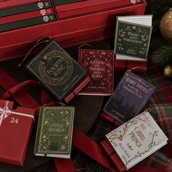 25-Day Mini Book Ornament Advent Calendar