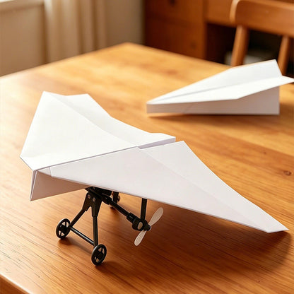 Rc Paper Airplane Motor Kit DIY Model Airplanes Launcher Construction Set