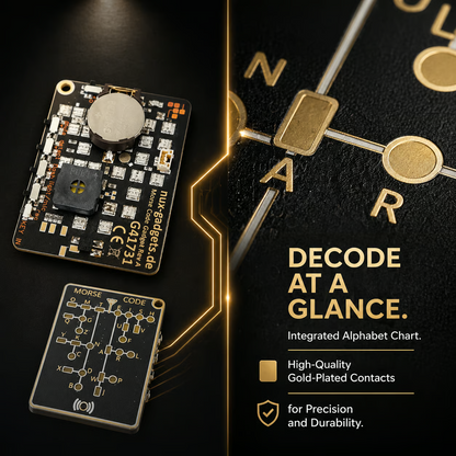 Interactive Morse Code Trainer Card — Learn Faster with LED & Sound Feedback