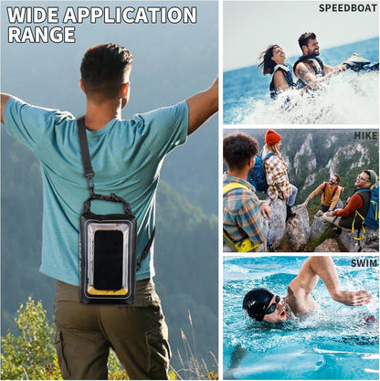 IP68 Waterproof Dry Bag with Touchscreen Phone Pocket – 68OZ/169OZ Crossbody for Kayaking, Fishing & Hiking**