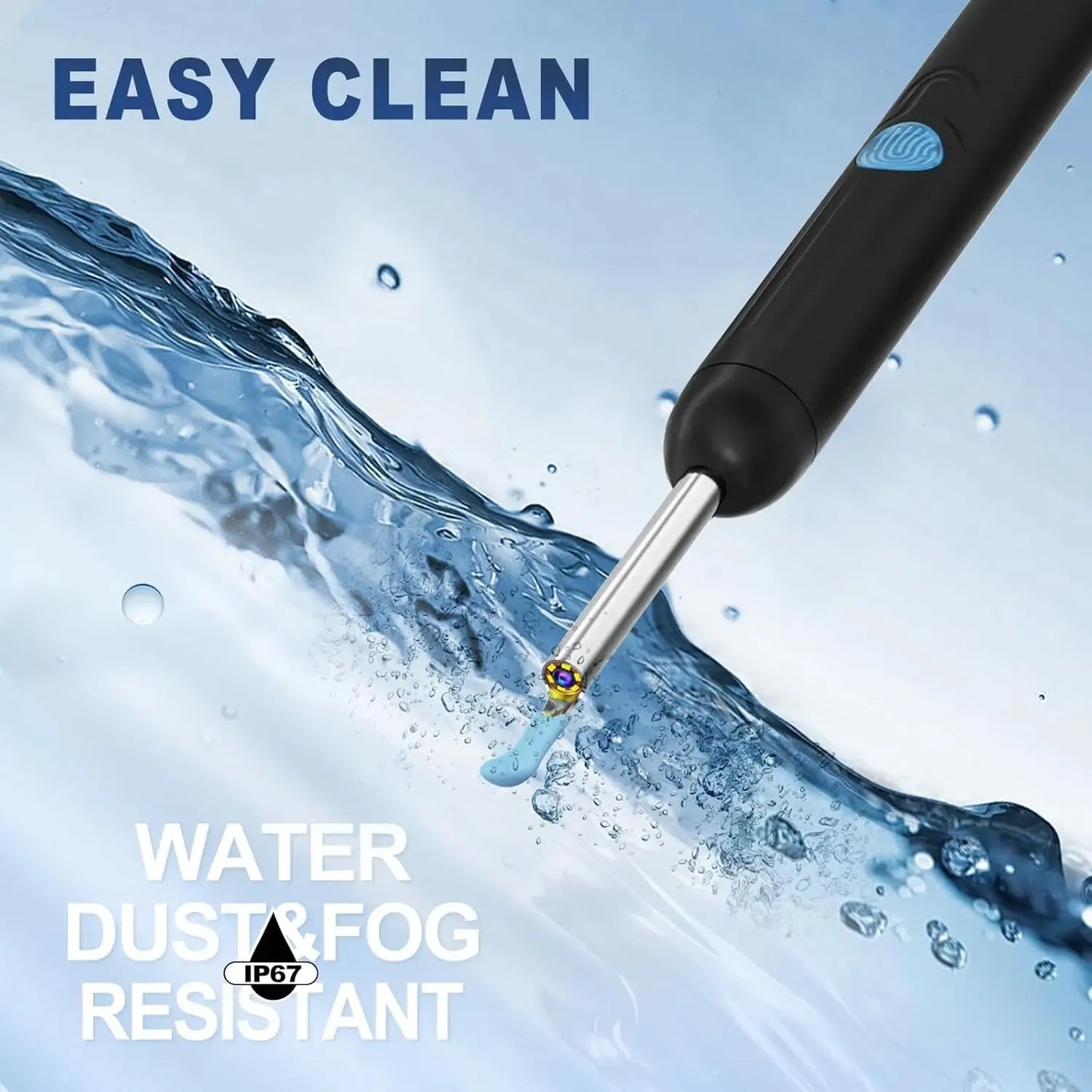1080P HD Smart Ear Cleaner Camera - Safe ABS Visual Earwax Removal Kit with 8 Professional Tips & Certified Safety