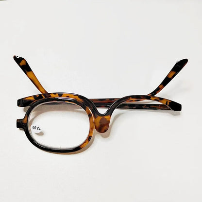 Apply Eye Makeup Clearly — Magnifying Flip Lens Makeup Glasses