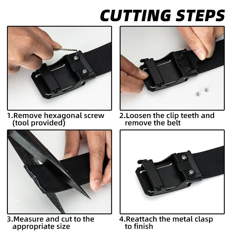 Quick-Release Tactical Belt – Heavy-Duty 1000D Nylon Work Belt