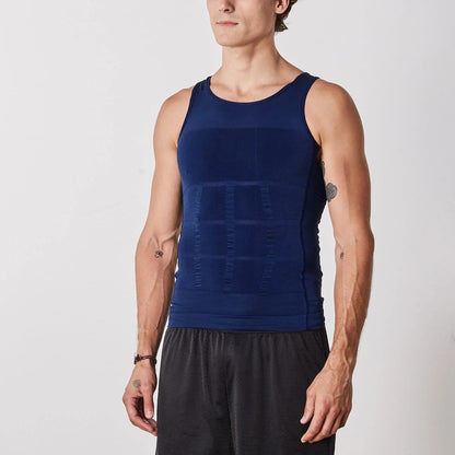 Instant Slimming: Men's Chest & Belly Compression Shaping Vest