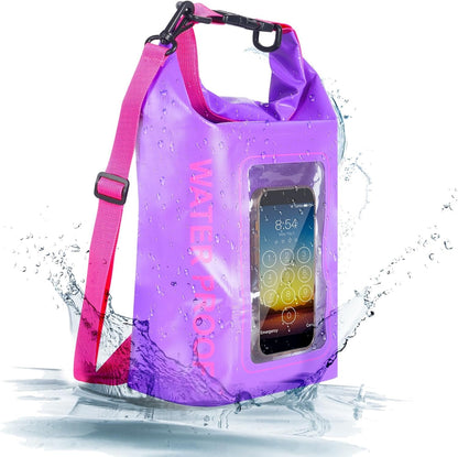 IP68 Waterproof Dry Bag with Touchscreen Phone Pocket – 68OZ/169OZ Crossbody for Kayaking, Fishing & Hiking**