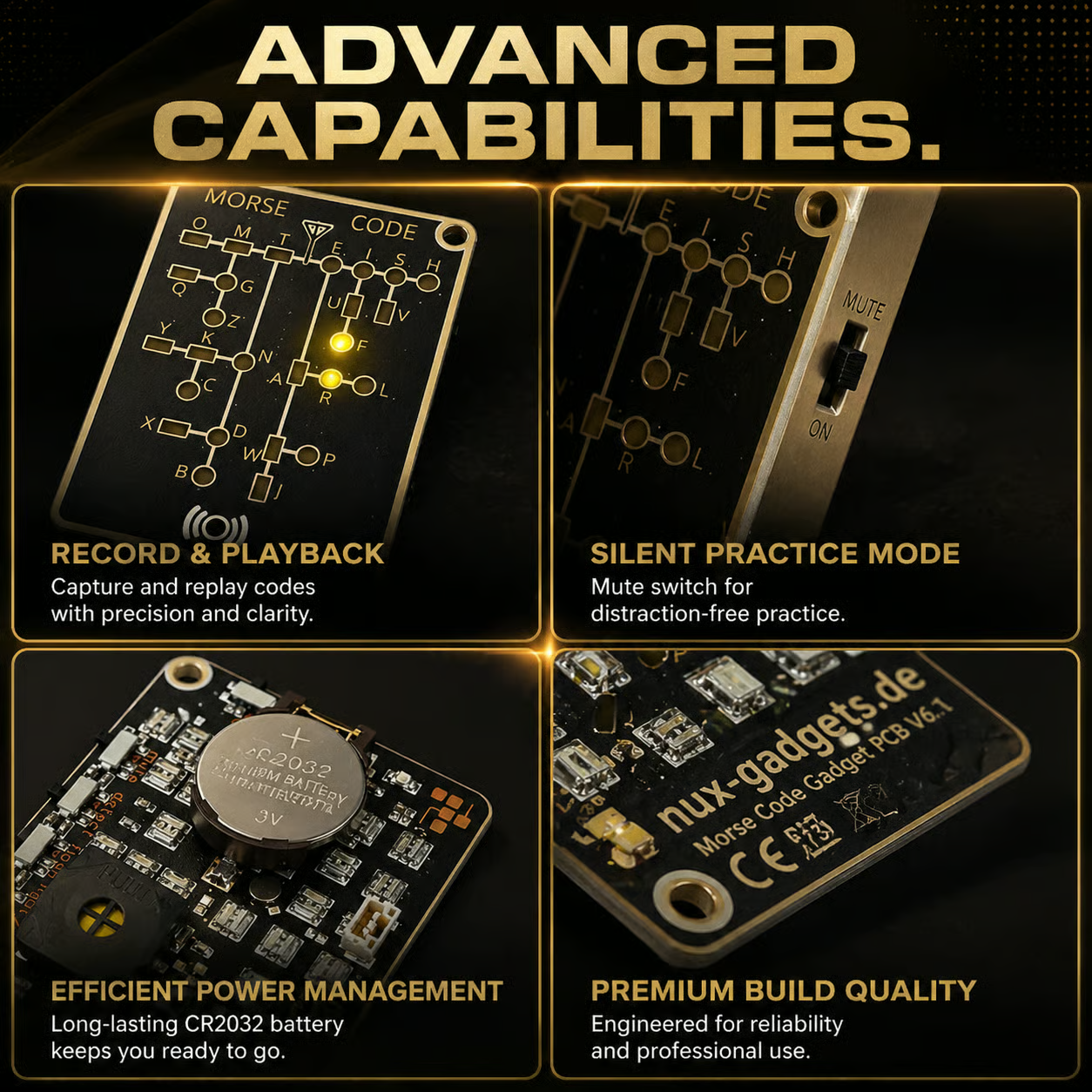 Interactive Morse Code Trainer Card — Learn Faster with LED & Sound Feedback