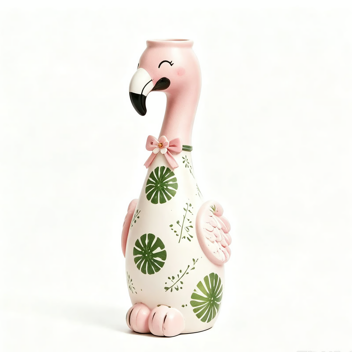 Cute Flamingo Decorative Resin Vase