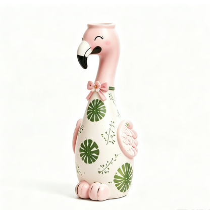 Cute Flamingo Decorative Resin Vase