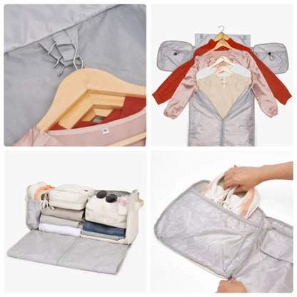 The Weekender Pro™: 2-in-1 Wrinkle-Free Rolling Garment Duffel Bag
