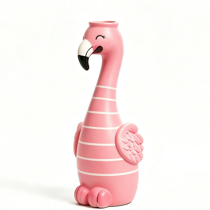 Cute Flamingo Decorative Resin Vase