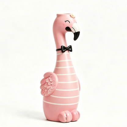 Cute Flamingo Decorative Resin Vase