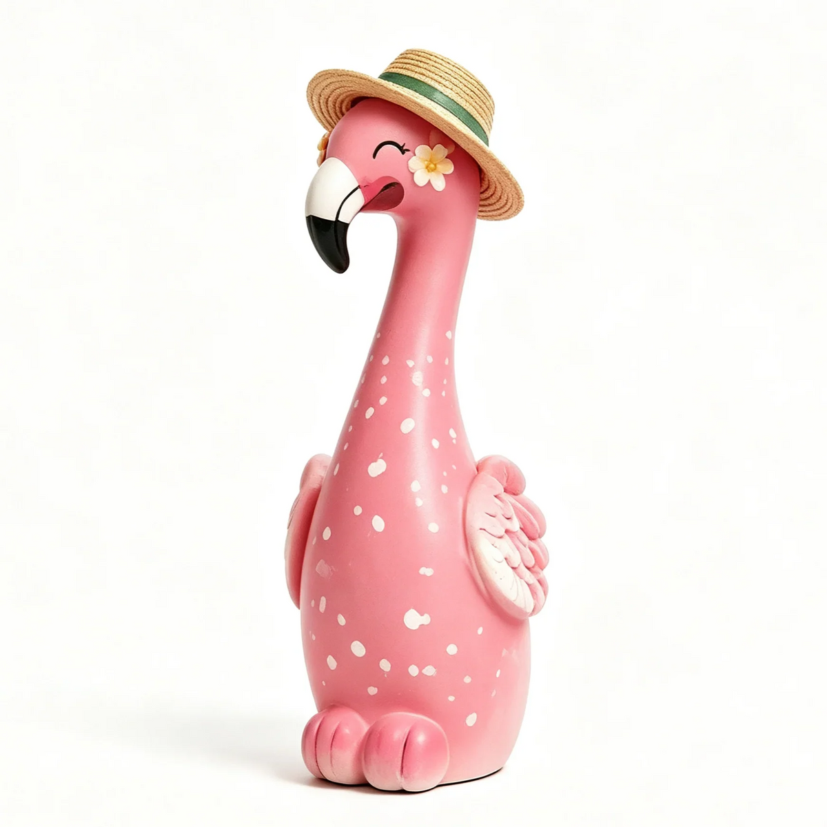 Cute Flamingo Decorative Resin Vase