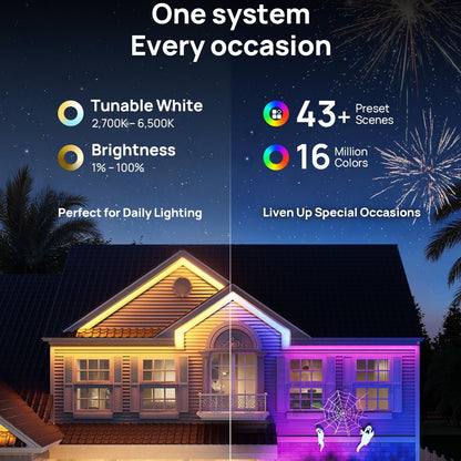 Smart Solar Motion Sensor Spotlights -Controlled Outdoor Lights with Music Sync & IP67 Waterproof Protection