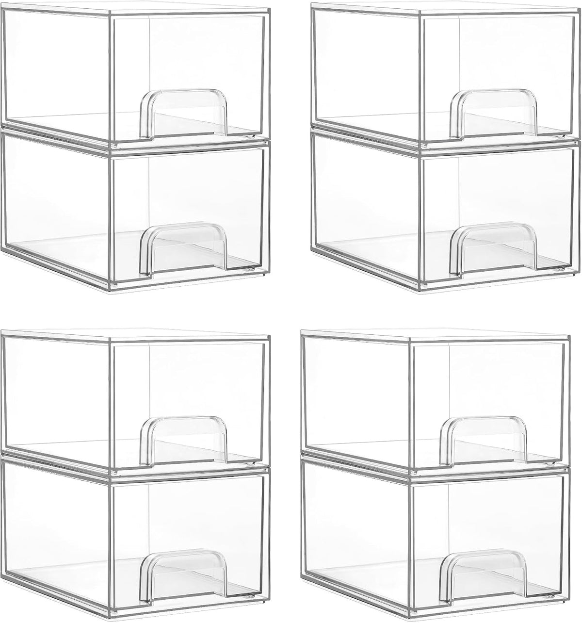 Clear Stackable Storage Drawers