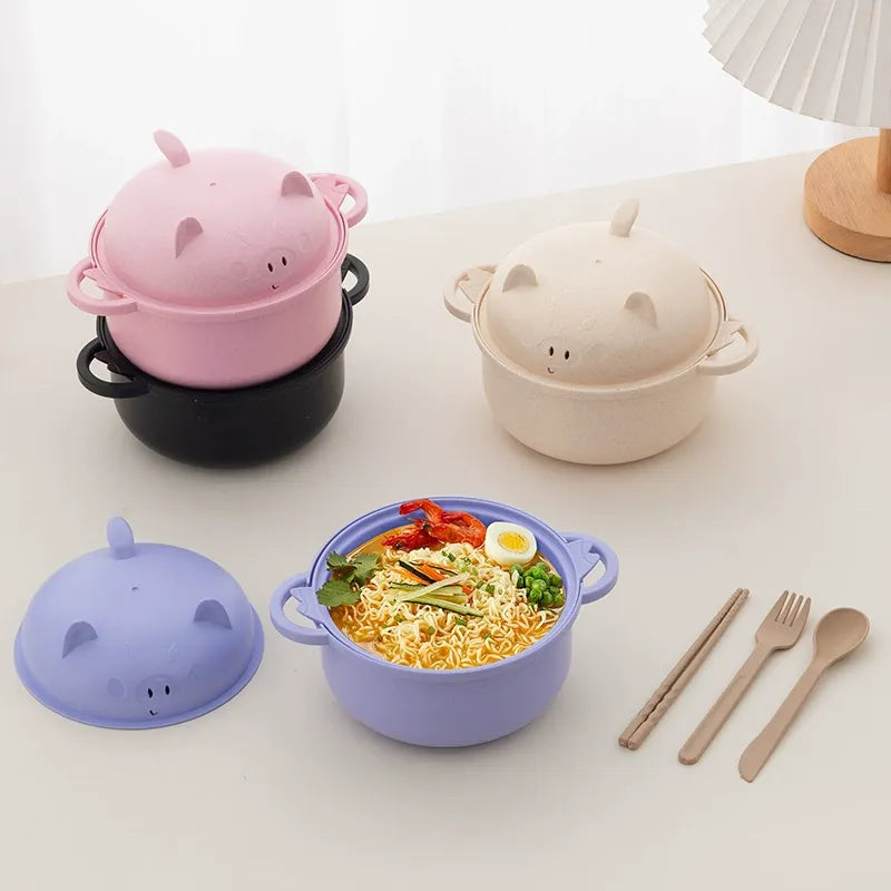 Microwave Ramen Cooker Bowl (6-Piece Set)— Easy Meals Without Cooking