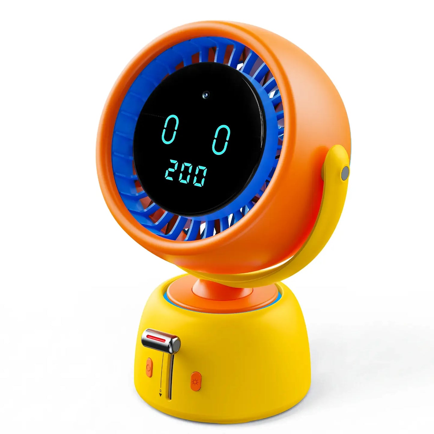 ❄️ AI Face-Tracking Desk Fan – 200-Speed Quiet Cooling with Digital Display & Type-C Charging