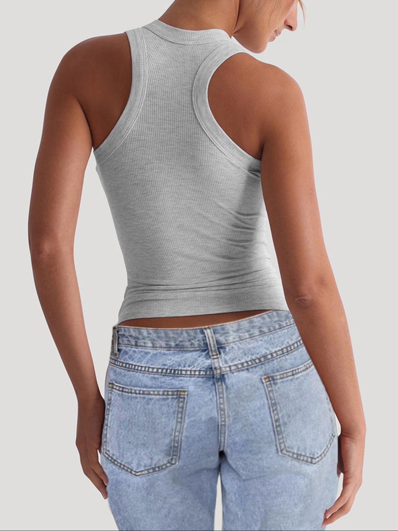Ultra-Comfort Sleeveless Knit Tank | Flattering Slim-Fit Everyday Vest