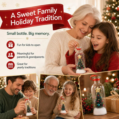 Mr. Christmas 8" Recordable Christmas Tree Message in a Bottle with LED Light 🔔