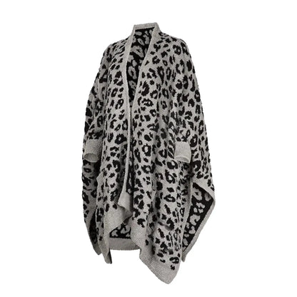 Women's Faux Sherpa Wearable Cape Blanket — One Size, Solid Color Double-Layer Design